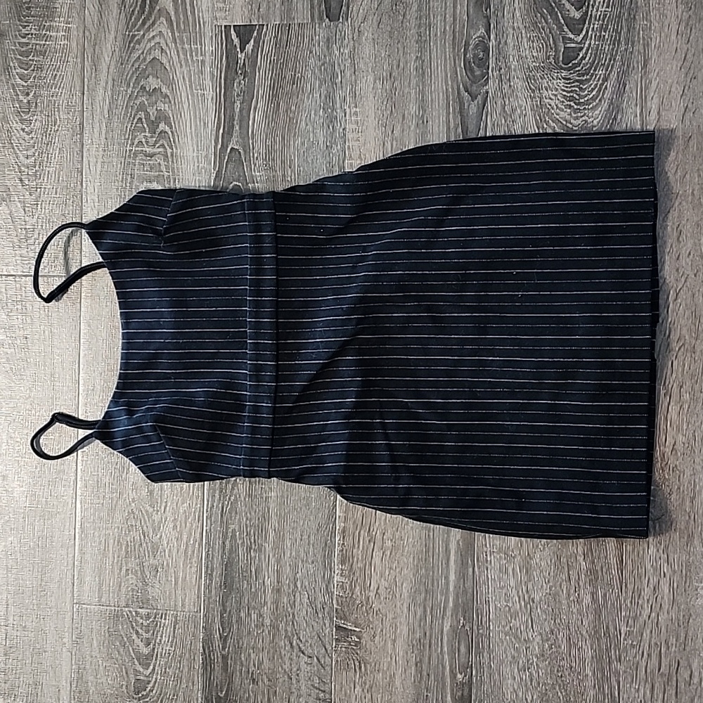 🦜 NBD pinstripe Lace-up mini Dress 🦜